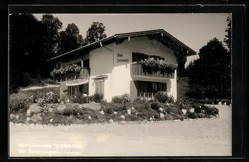 Foto-AK Schönau / Berchtesgaden, Hotel Haus Lukaswies