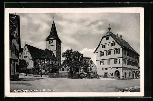 AK Merklingen, Kirche und Rathaus
