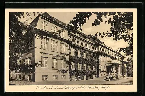 AK Wangen i. Allgäu, Totalansicht des Kreiskrankenhauses