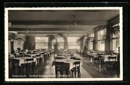 AK Immenstaad a. B., Gasthof und Pension Seehof, Speisesaal
