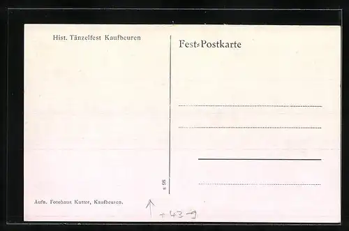 AK Kaufbeuren, Kinder auf dem historischen Tänzelfest