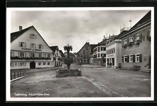 AK Tettnang, Gasthof zum Bären am Platz