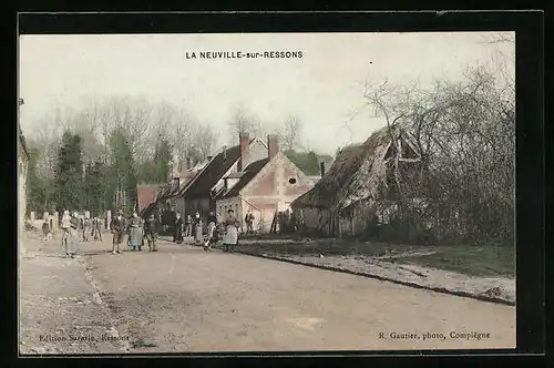 AK Neuville-sur-Ressons, Panorama