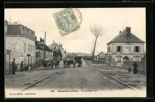 AK Vaumoise, La grande rue