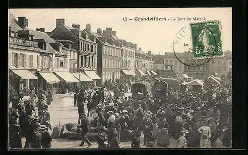 AK Grandvilliers, Le jour du Marché