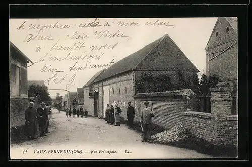 AK Vaux-Berneuil, Rue Principale
