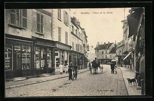 AK Senlis, Place de la Halle