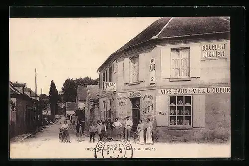 AK Fresnoy-la-Rivière, Rue du Chene