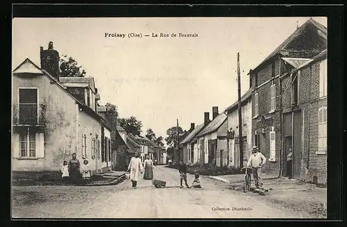 AK Froissy, La Rue de Beauvais