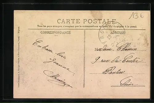 AK Froissy, Hôtel de la Croix Blanche