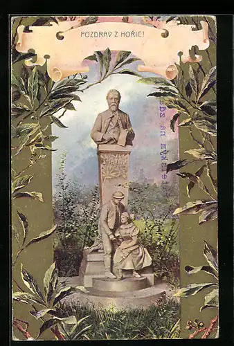 AK Horice, Denkmal für Smetana