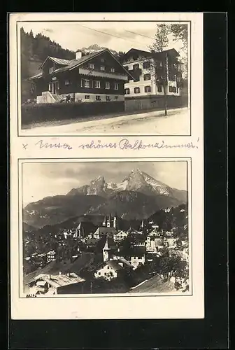 AK Berchtesgaden, Hotel Haus Carell, Königsseerstrasse 28
