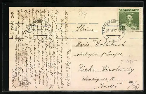 AK Kúpele Trenc. Teplice, Panorama