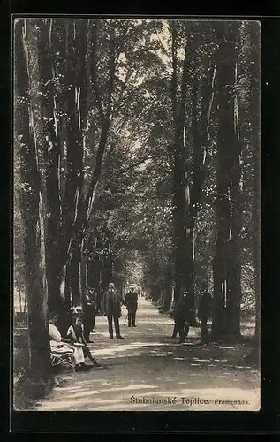 AK Stubianské Teplice, Promenáda