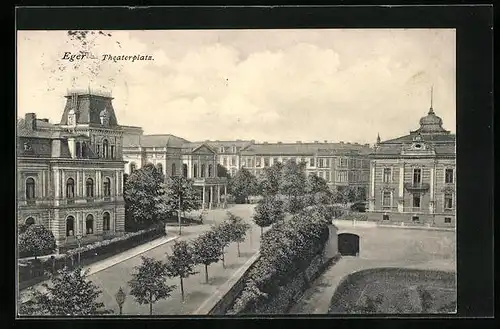 AK Eger, Blick auf den Theaterplatz