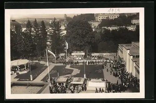 AK Leitomischl / Litomysl, Pan president T. G. Masaryk na vystave, Ausstellung