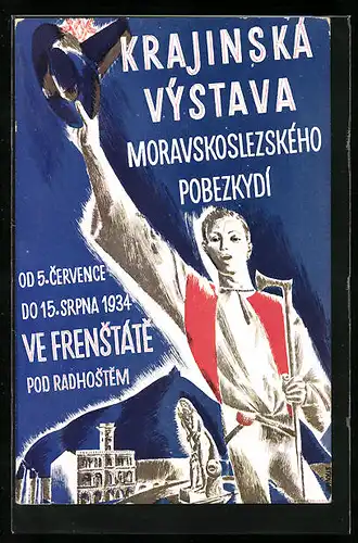 AK Frenstat P. R., Krajinska Vystava 1934, Ausstellung
