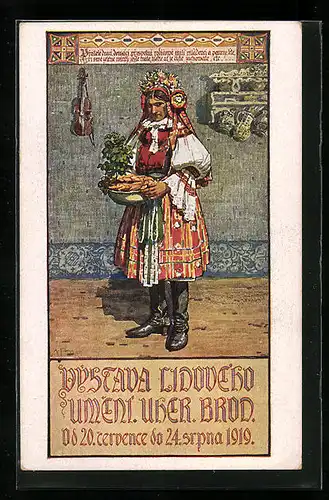 AK Uh. Brod, Vystava Lidoveho 1919, Ausstellung