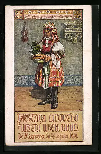 AK Uh. Brod, Vystava Lidoveho 1919, Ausstellung