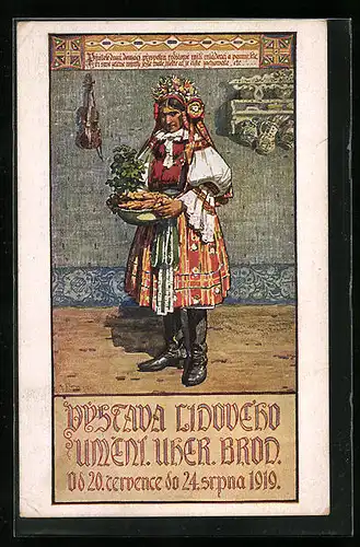 AK Uh. Brod, Vystava Lidoveho 1919, Ausstellung