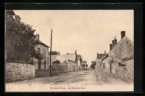 AK Ormoy-Villers, La Grande Rue