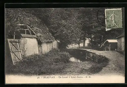 AK Beauvais, Un Lavoir à Saint-Lucien
