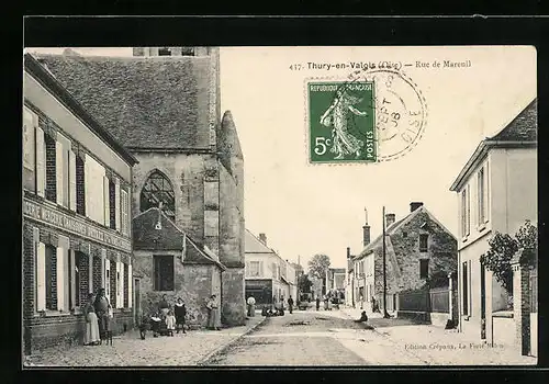 AK Thury-en-Valois, Rue de Mareuil