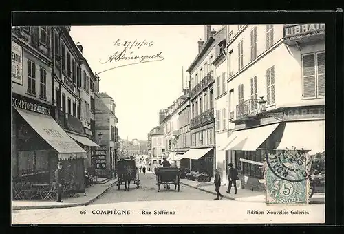 AK Compiègne, Rue Solférino