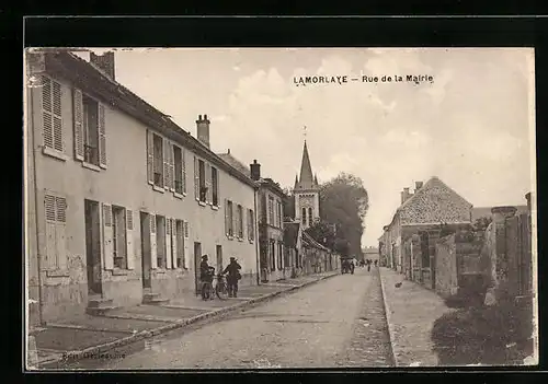 AK Lamorlaye, Rue de la Mairie