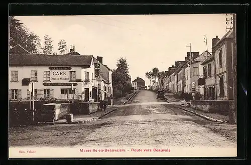 AK Marseille-en-Beauvaisis, Route vers Beauvais