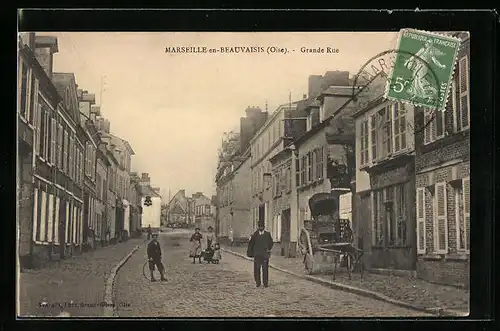 AK Marseille-en-Beauvaisis, Grande Rue
