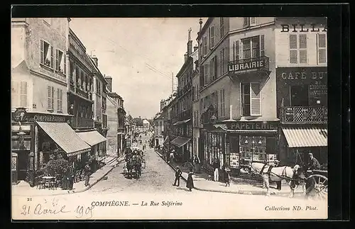 AK Compiègne, La Rue Solférino