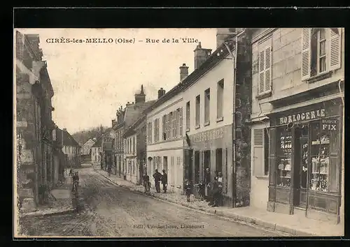 AK Cires-les-Mello, Rue de la Ville