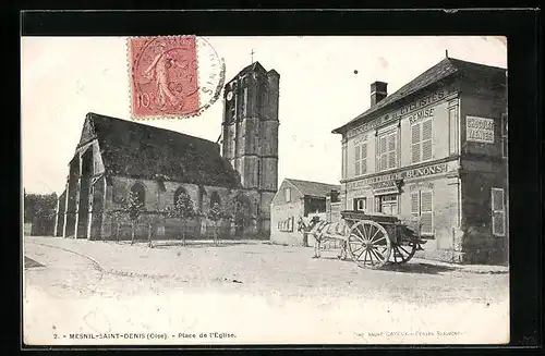 AK Mesnil-Saint-Denis, Place de l`Eglise