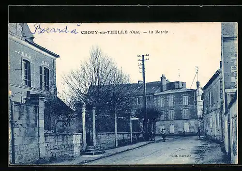 AK Crouy-en-Thelle, La Mairie