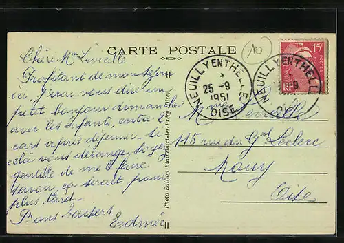 AK Crouy-en-Thelle, La Mairie