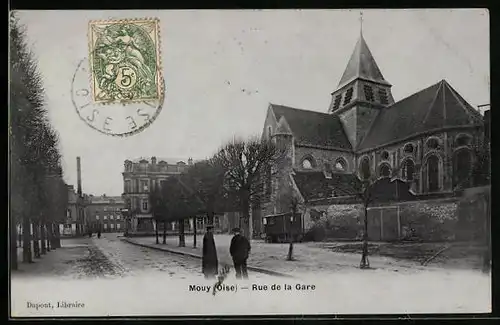 AK Mouy, Rue de la Gare