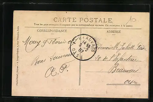 AK Mouy, Rue de la Gare