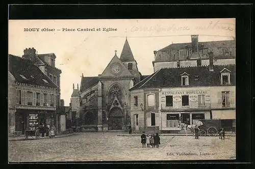 AK Mouy, Place Cantrel et Eglise