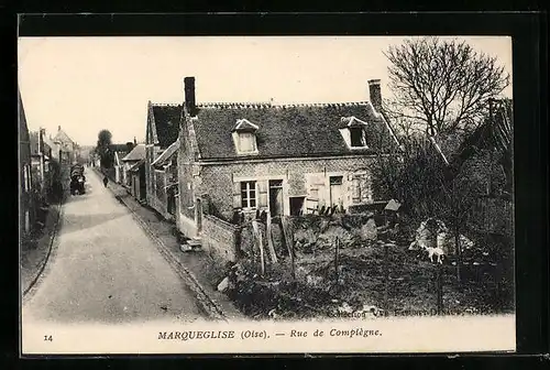 AK Marquéglise, Rue de Compiègne