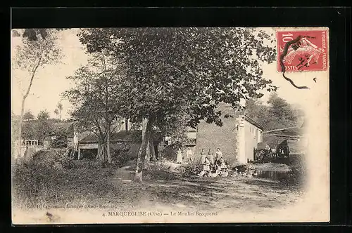 AK Marquéglise, Le Moulin Becquerel