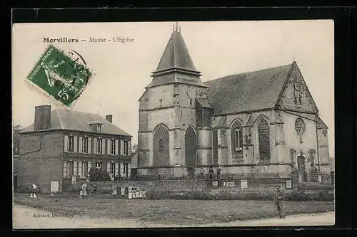 AK Morvillers, Mairie, L`Eglise