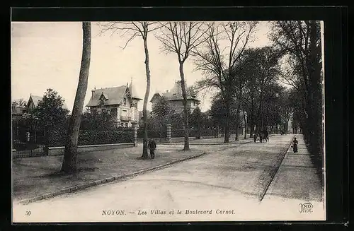 AK Noyon, Les Villas et le Boulevard Carnot