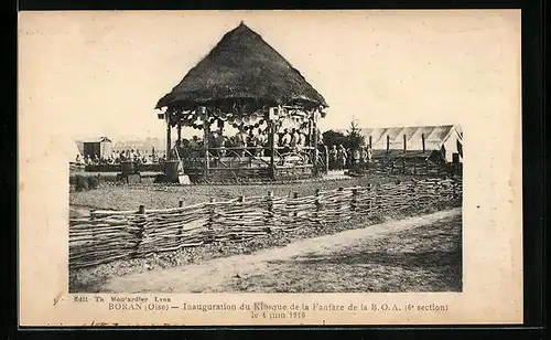 AK Boran, Inauguration du Kiosque de la Fanfare de la B.O.A. 1916