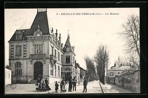 AK Neuilly-en-Thelle, La Mairie
