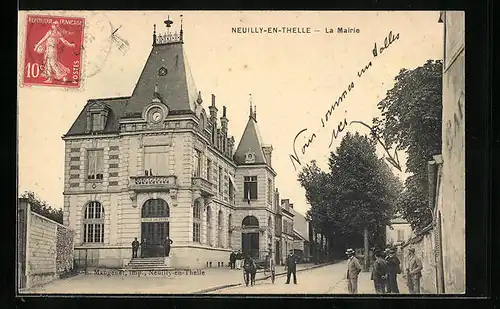 AK Neuilly-en-Thelle, La Mairie