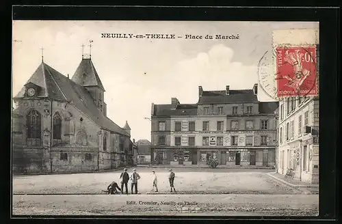 AK Neuilly-en-Thelle, Place du Marché