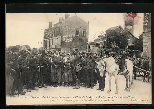 AK Compiègne, Place de la Gare