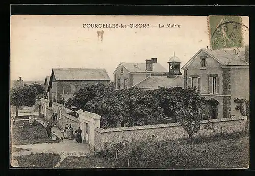 AK Courcelles-les-Gisors, La Mairie