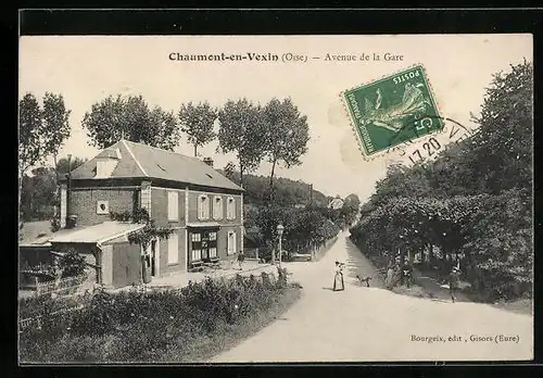 AK Chaumont-en-Vexin, Avenue de la Gare